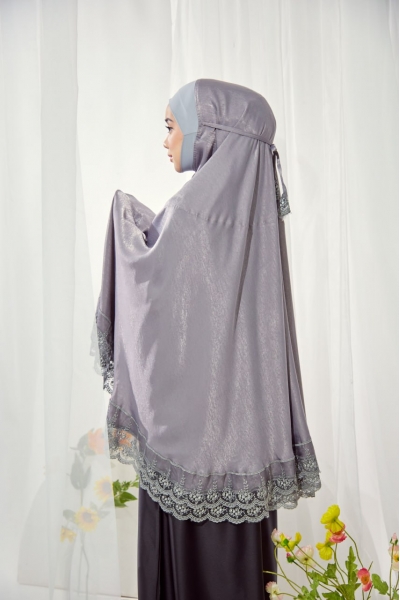 Mini Telekung Santorini Light Grey